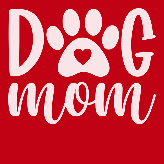 Dog Mom T-Shirt RED