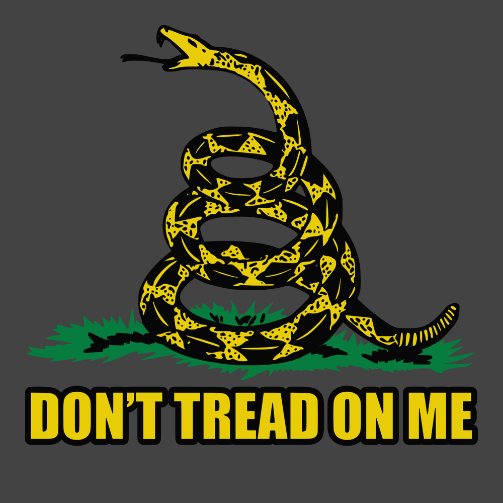 Don't Tread On Me T-Shirt CHARCOAL