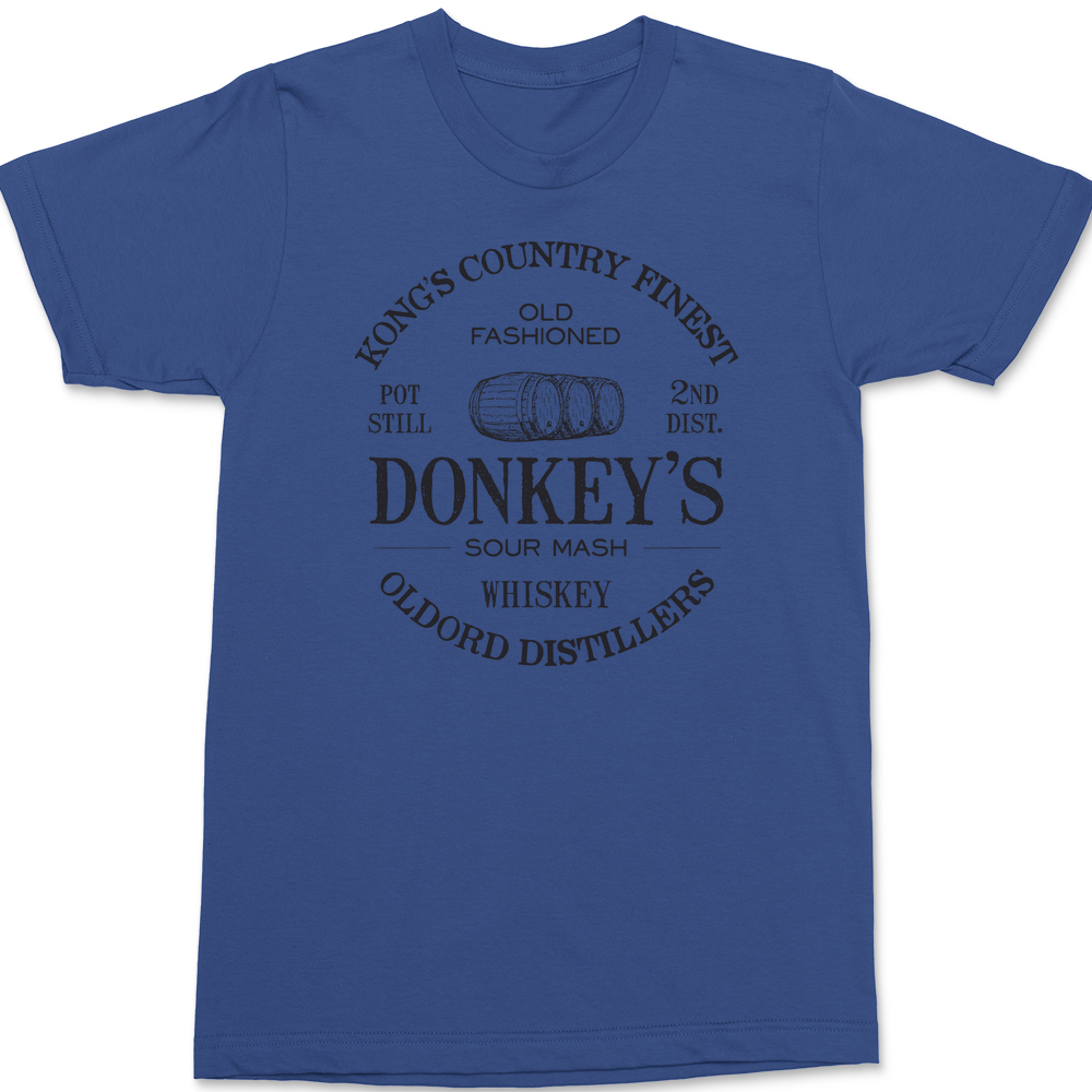 Donkey Kong Country Finest Whiskey T-Shirt BLUE