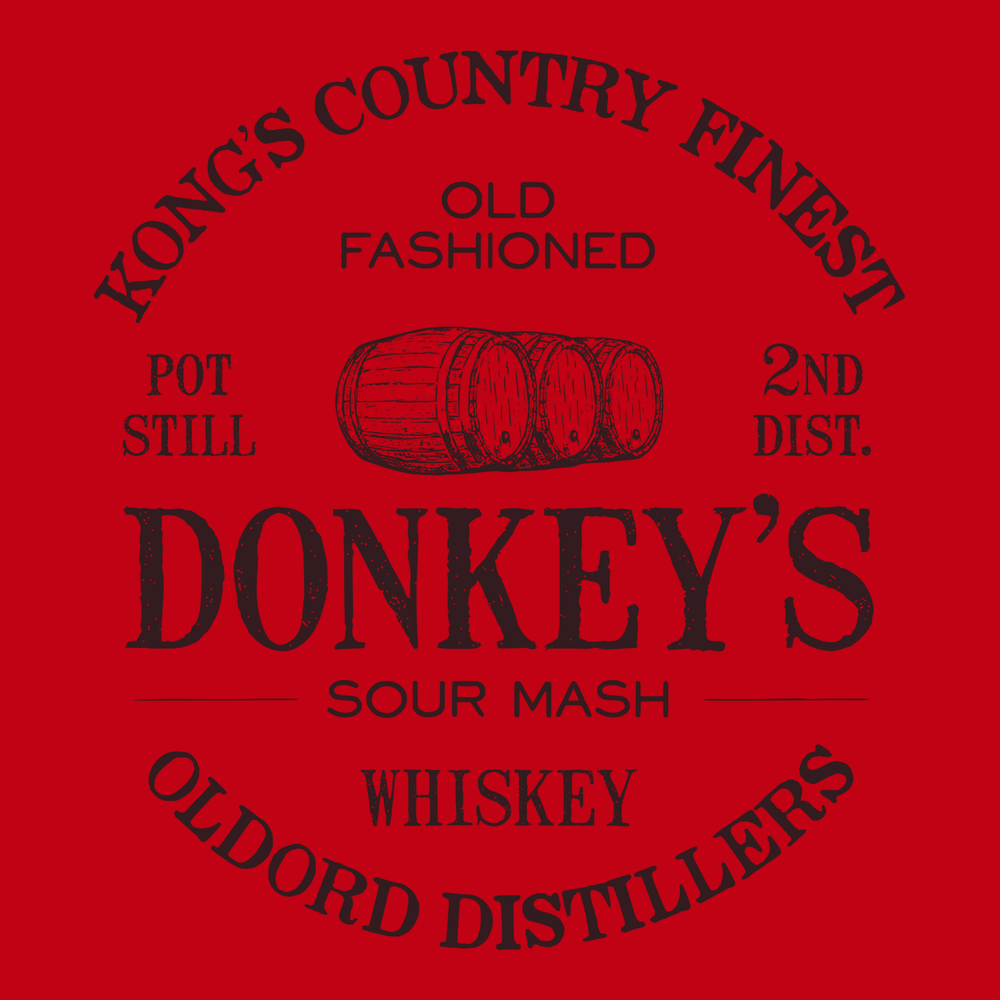 Donkey Kong Country Finest Whiskey T-Shirt RED
