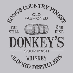 Donkey Kong Country Finest Whiskey T-Shirt SILVER