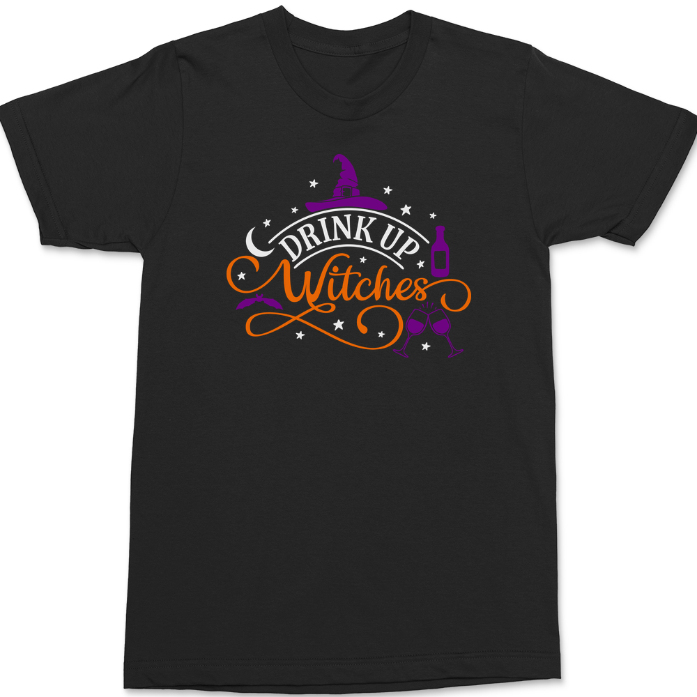 Drunk Up Witches T-Shirt BLACK