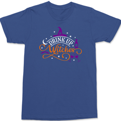 Drunk Up Witches T-Shirt BLUE