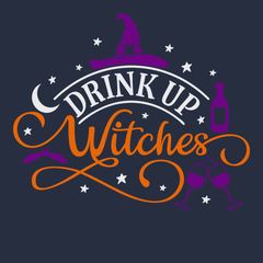 Drunk Up Witches T-Shirt NAVY
