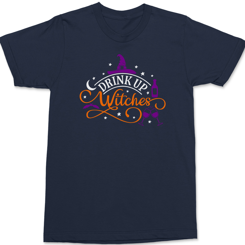 Drunk Up Witches T-Shirt Navy