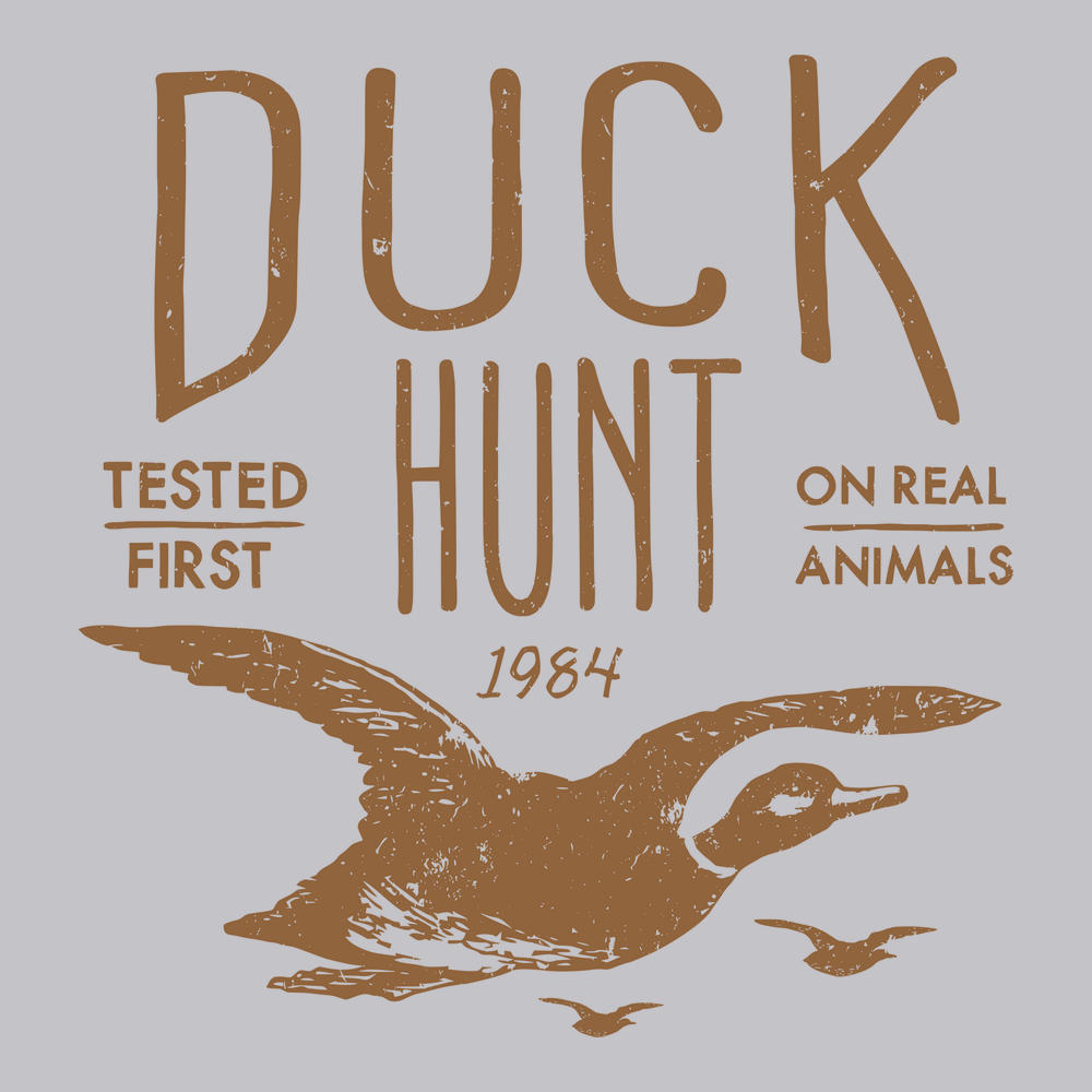 Duck Hunt T-Shirt SILVER
