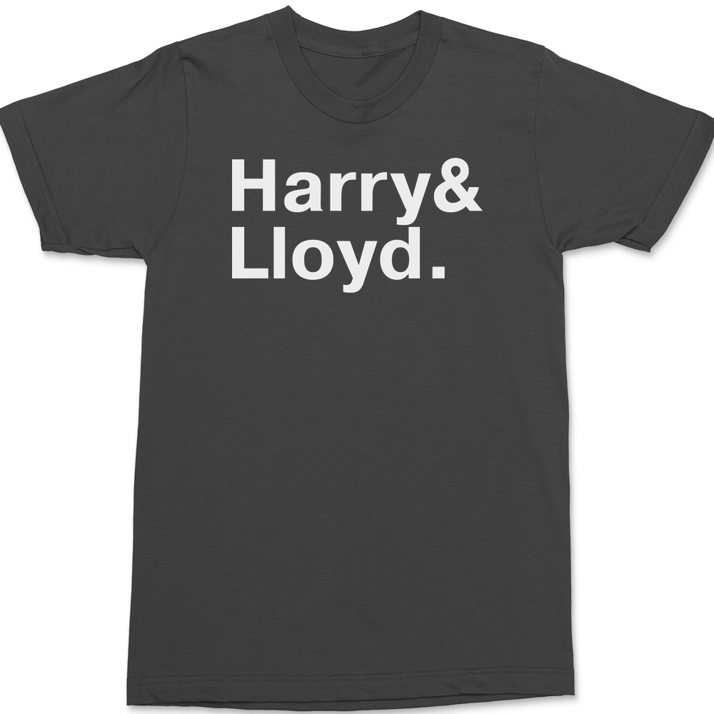 Dumb and Dumber Names T-Shirt CHARCOAL