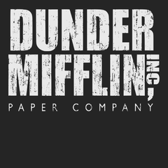 Dunder Mifflin Paper Company T-Shirt BLACK