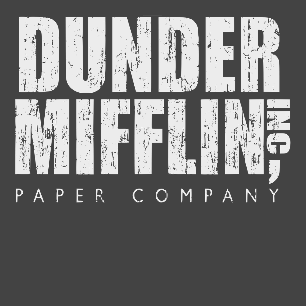 Dunder Mifflin Paper Company T-Shirt CHARCOAL