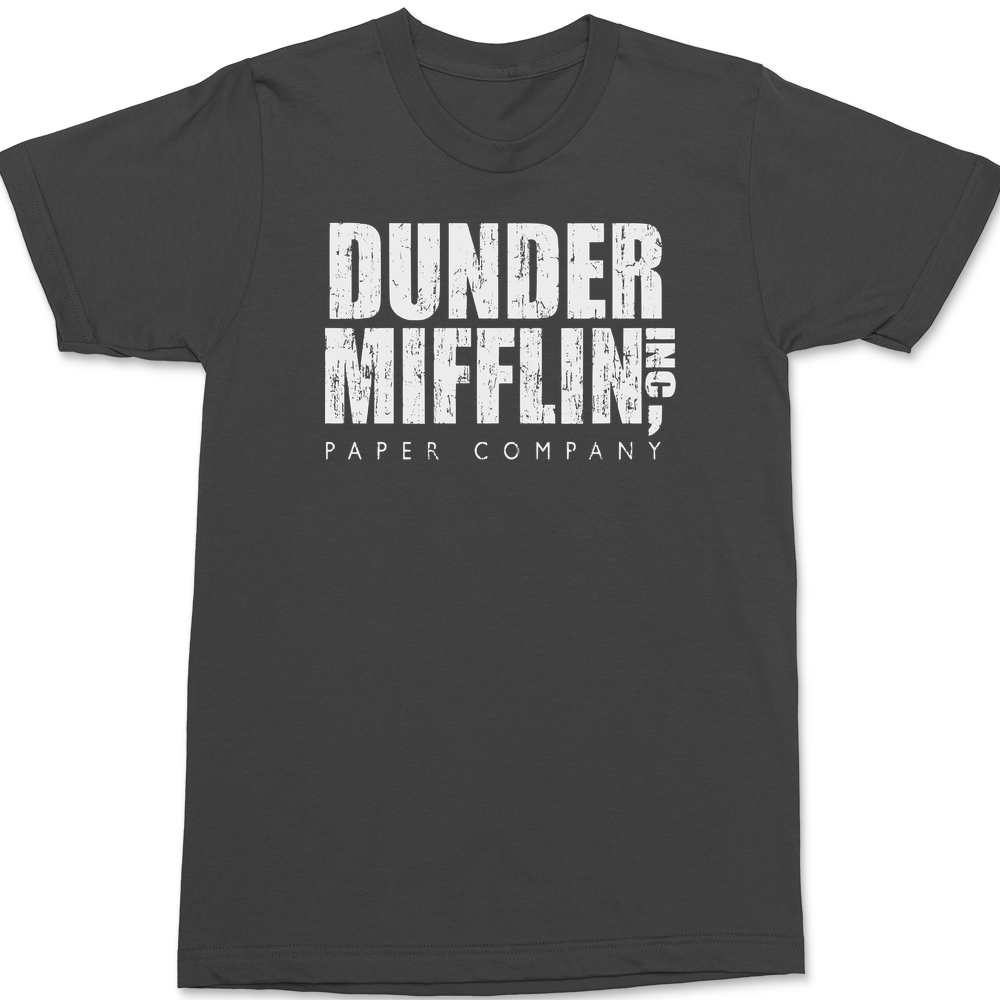 Dunder Mifflin Paper Company T-Shirt CHARCOAL