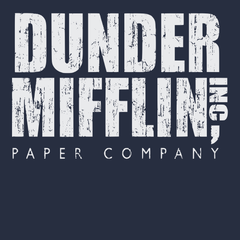 Dunder Mifflin Paper Company T-Shirt Navy