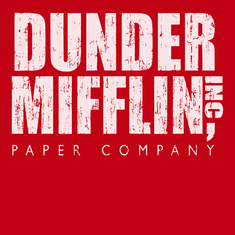 Dunder Mifflin Paper Company T-Shirt RED