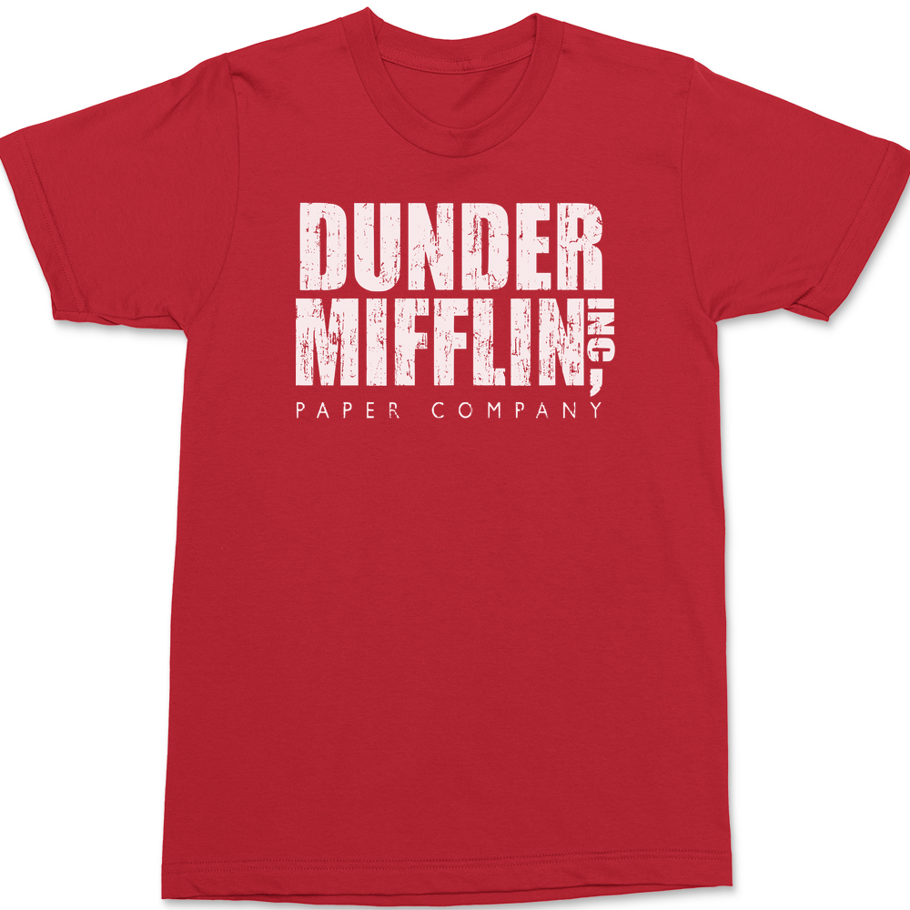 Dunder Mifflin Paper Company T-Shirt RED