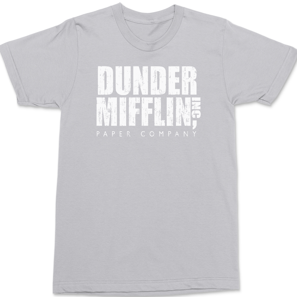  Dundler Mifflin Inc Paper Company on a Blue Short Sleeve T  Shirt, S : Ropa, Zapatos y Joyería