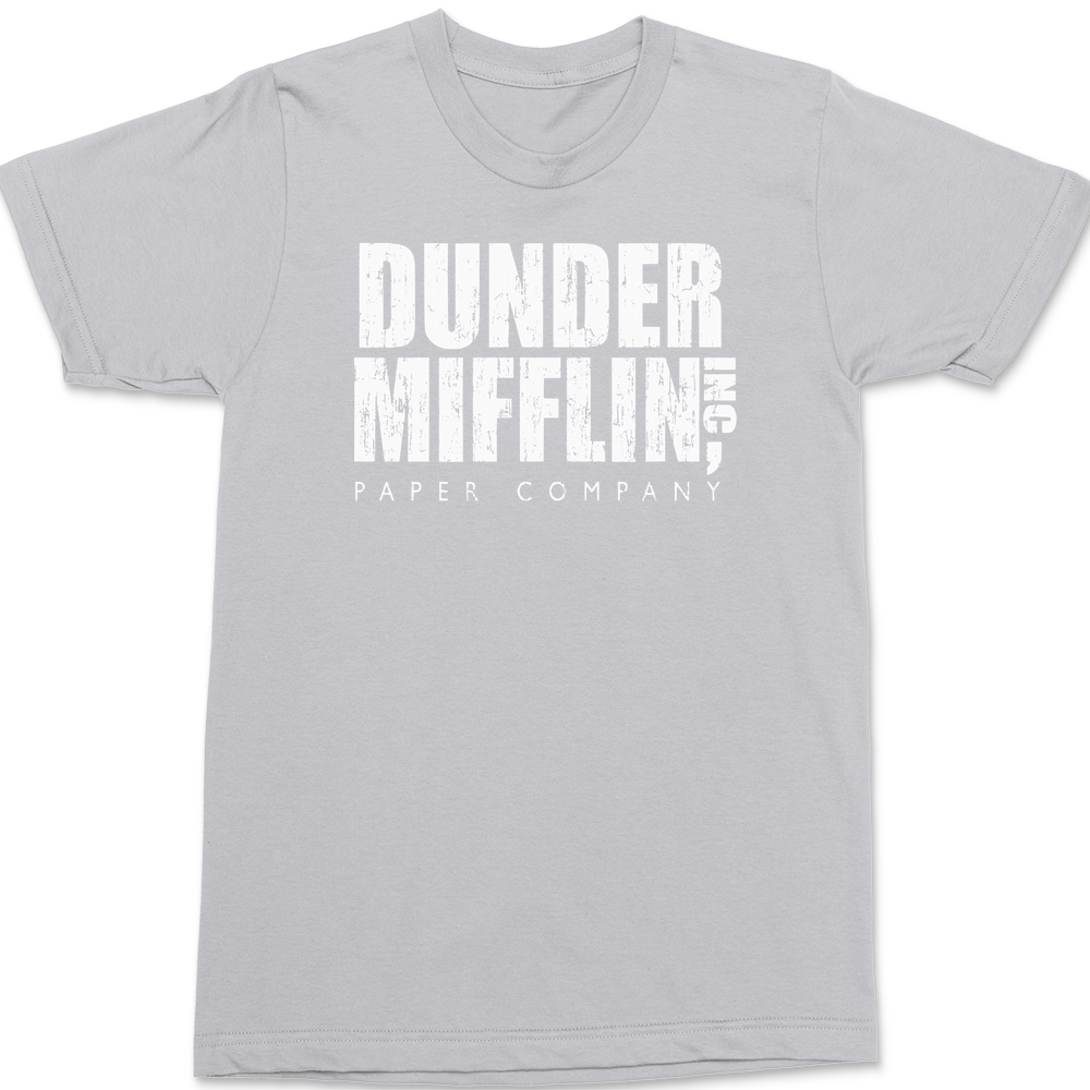 Dunder Mifflin Paper Company T-Shirt SILVER