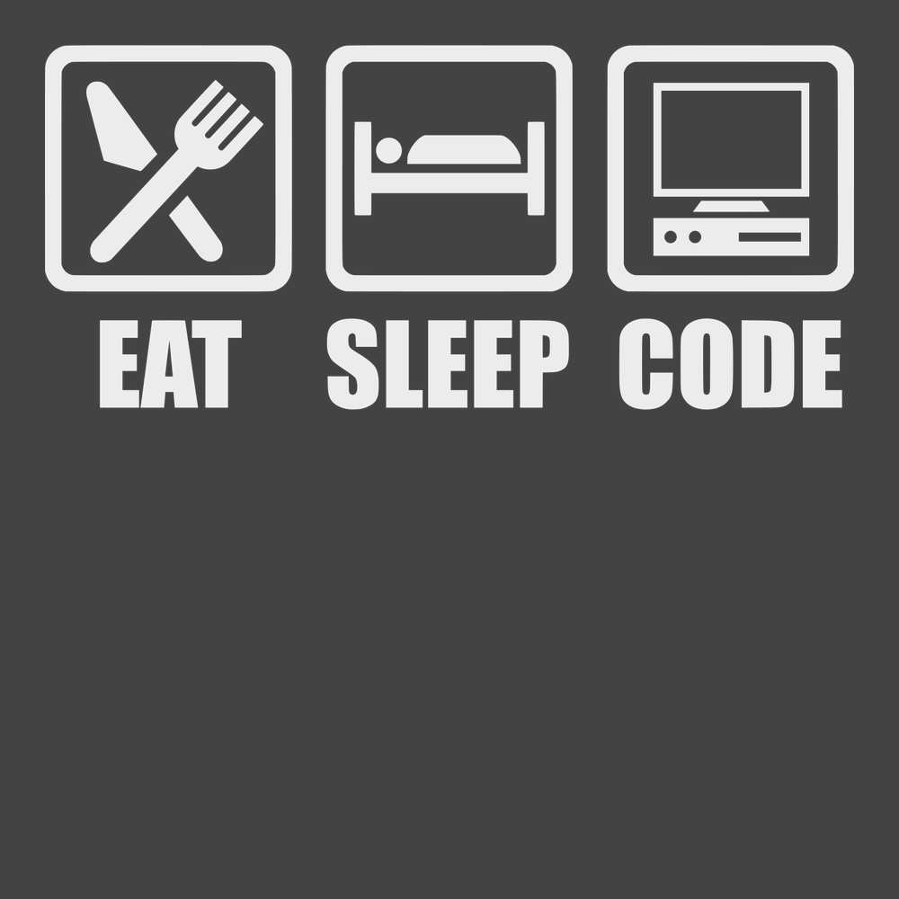 Eat Sleep Code T-Shirt CHARCOAL