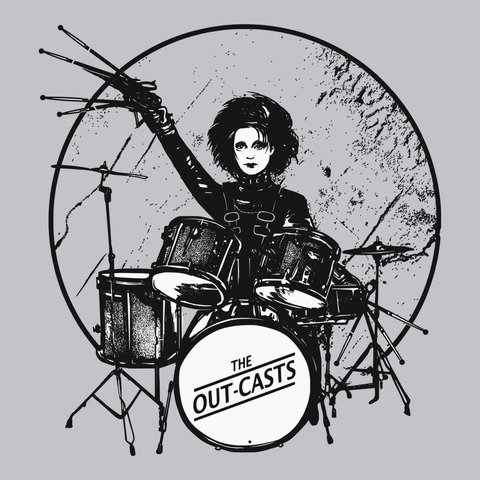 Edward Drummer Hands T-Shirt SILVER