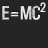 Einstein's Theory E=MC2 T-Shirt BLACK