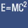 Einstein's Theory E=MC2 T-Shirt BLUE