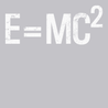 Einstein's Theory E=MC2 T-Shirt SILVER