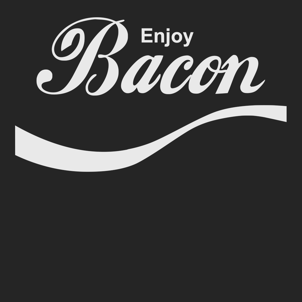 Enjoy Bacon T-Shirt BLACK