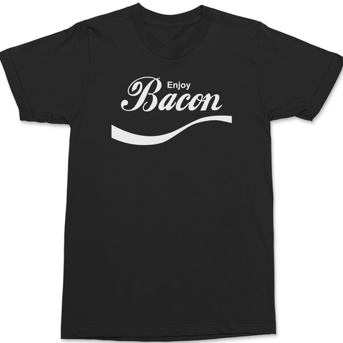 Enjoy Bacon T-Shirt BLACK
