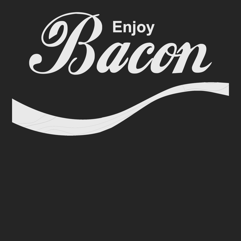 Enjoy Bacon T-Shirt BLACK