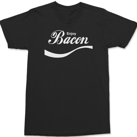 Enjoy Bacon T-Shirt BLACK