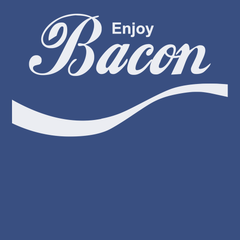 Enjoy Bacon T-Shirt BLUE