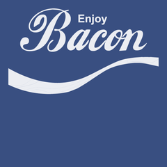 Enjoy Bacon T-Shirt BLUE