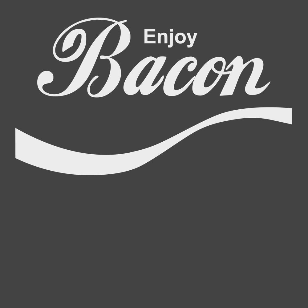 Enjoy Bacon T-Shirt CHARCOAL