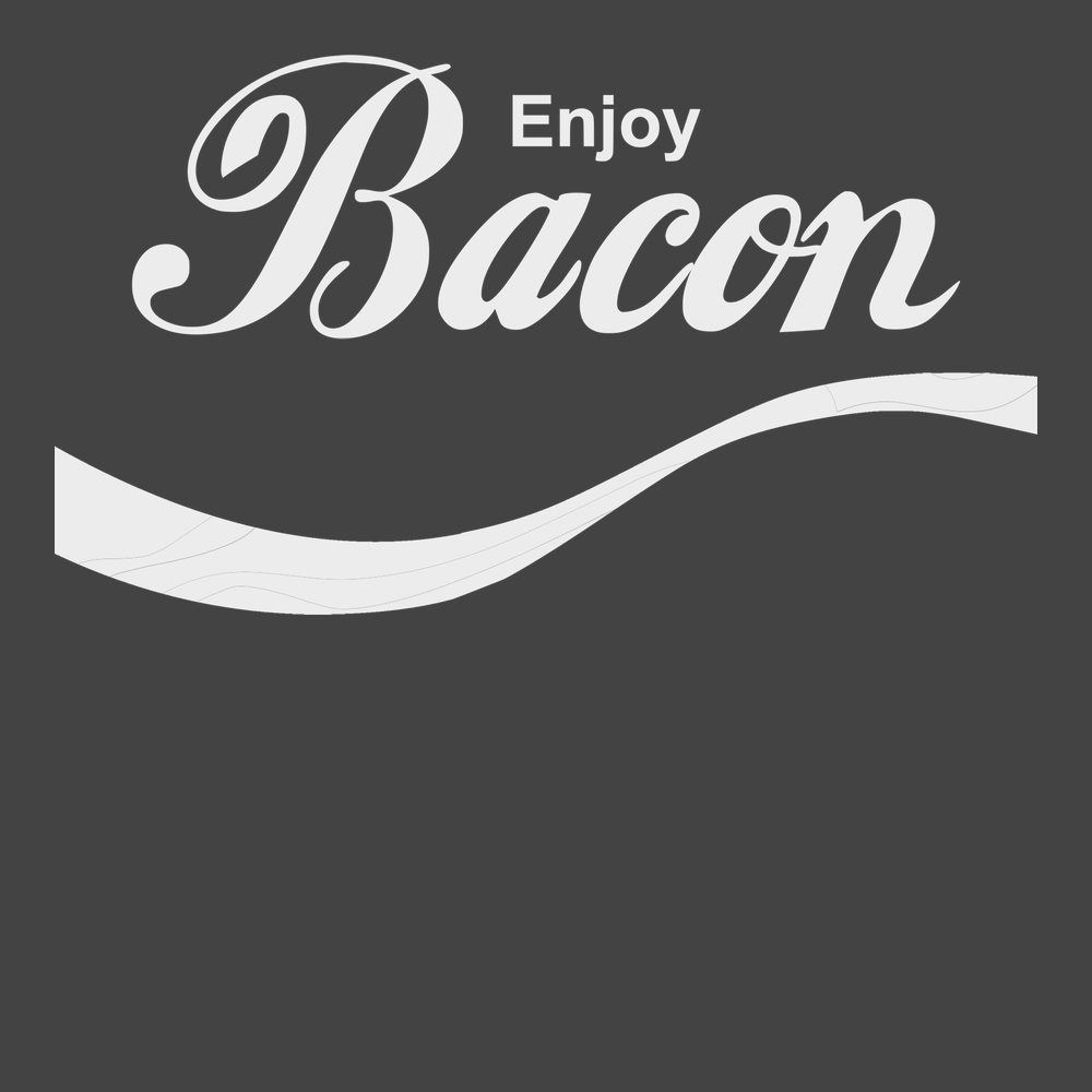Enjoy Bacon T-Shirt CHARCOAL