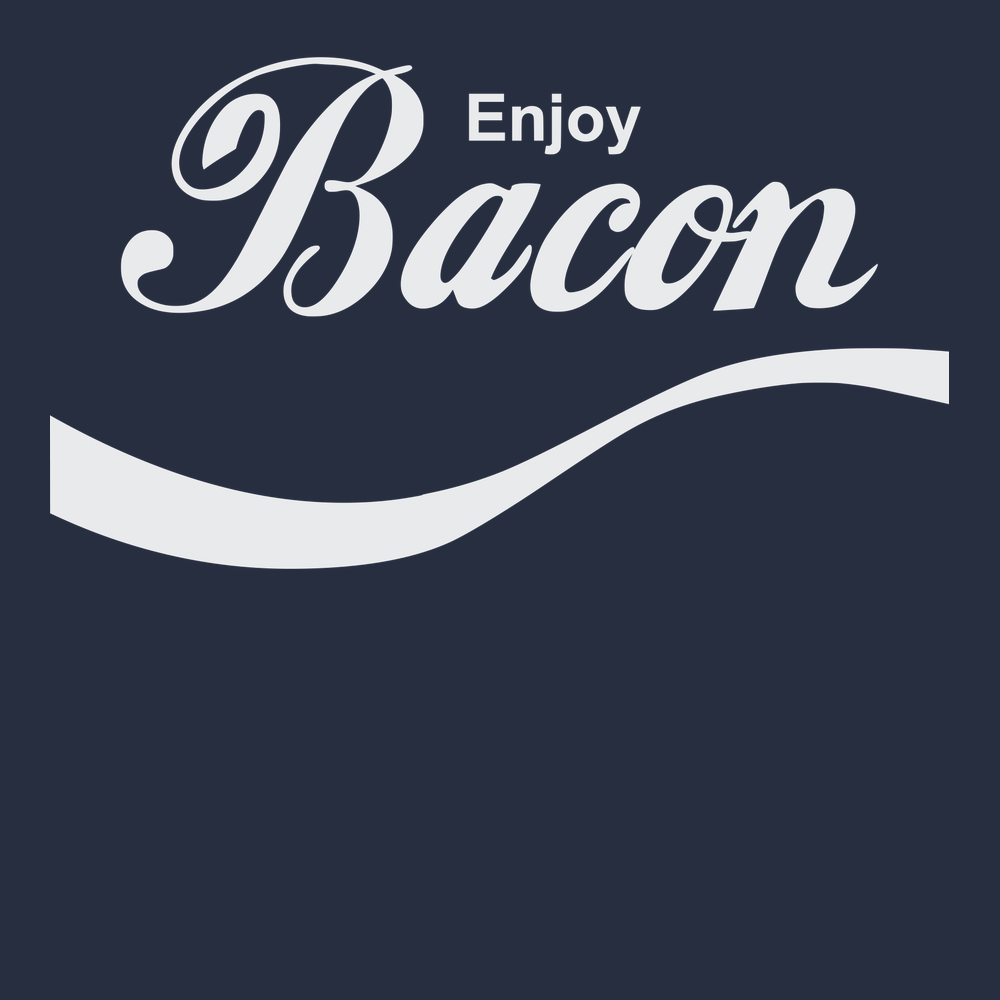 Enjoy Bacon T-Shirt Navy
