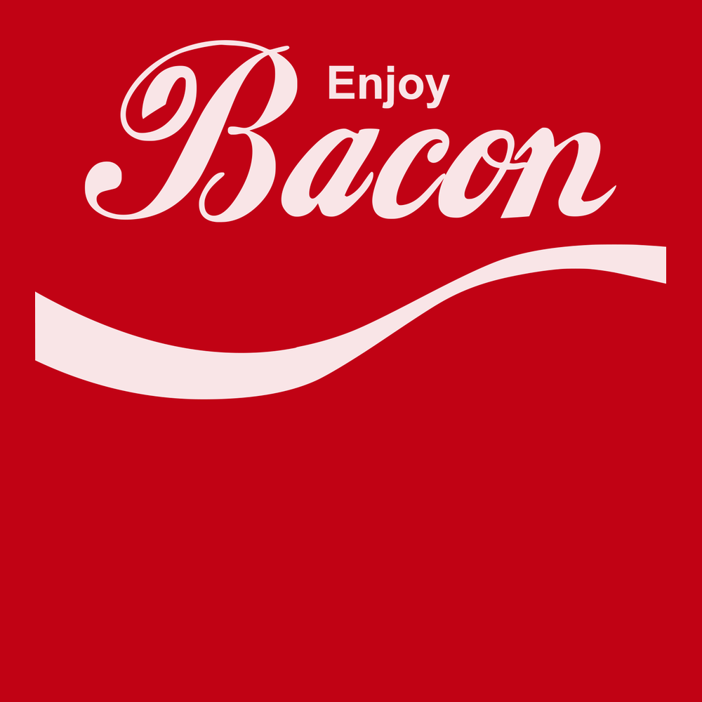 Enjoy Bacon T-Shirt RED