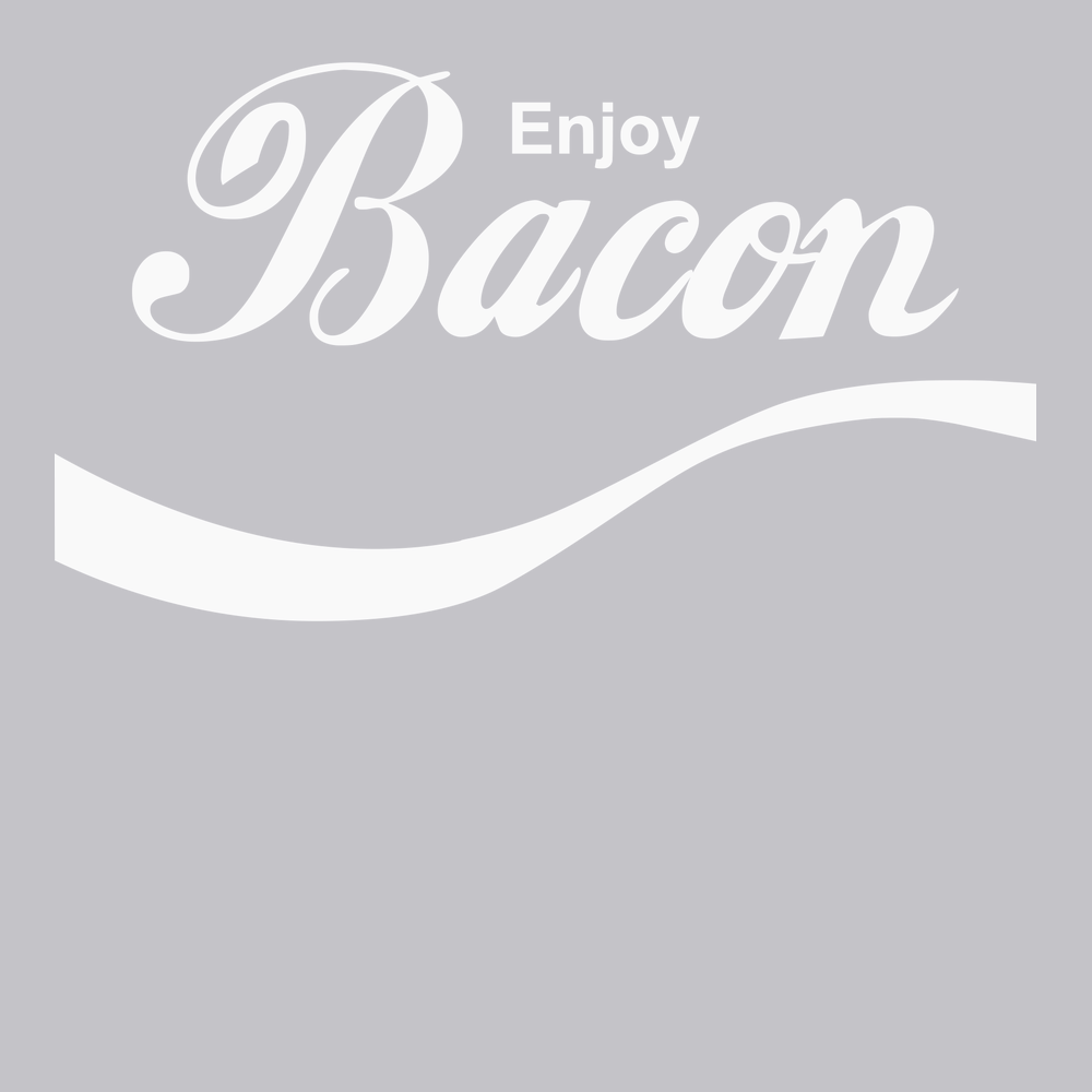 Enjoy Bacon T-Shirt SILVER