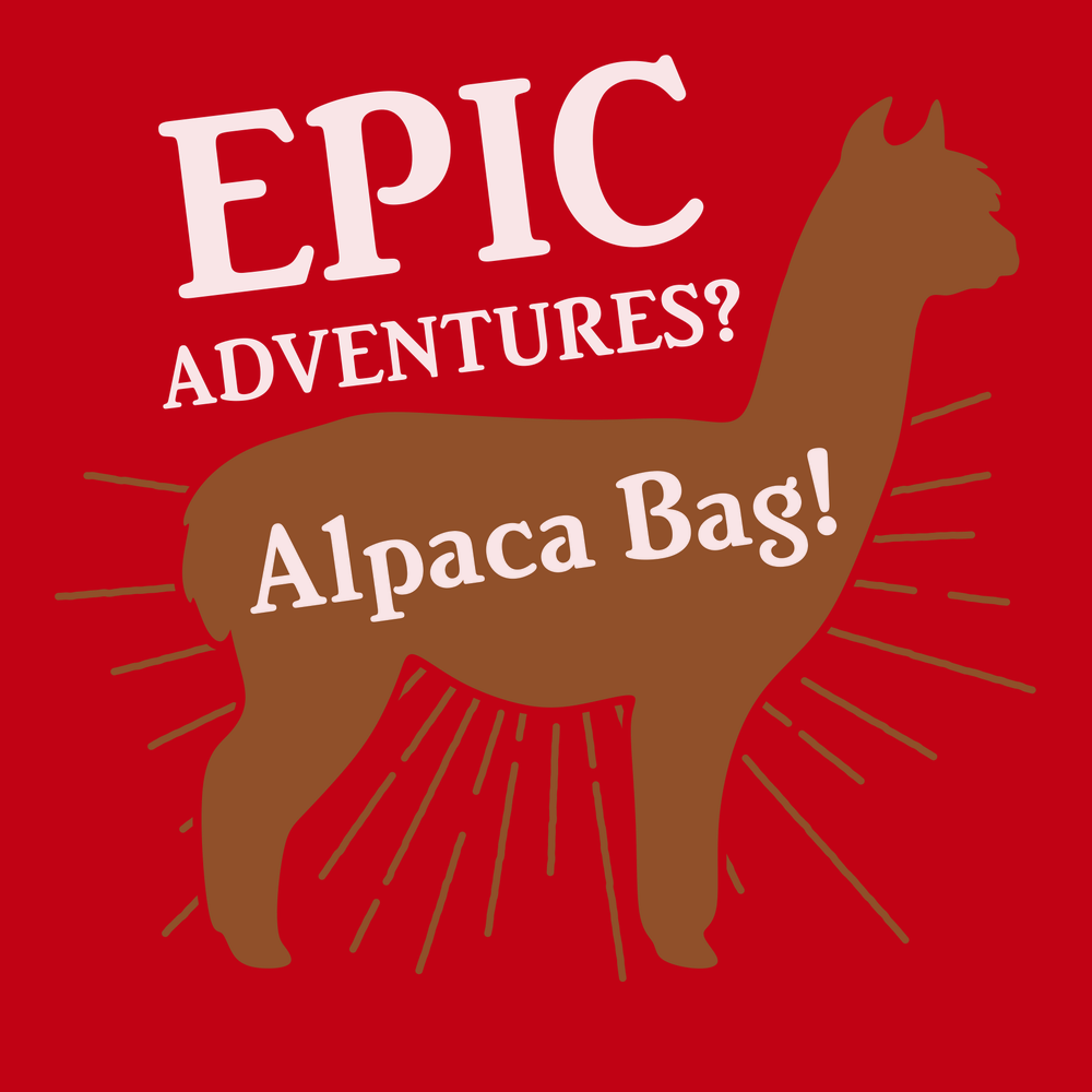 Epic Adventures Alpaca Bag T-Shirt RED