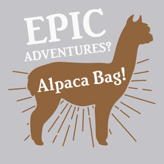 Epic Adventures Alpaca Bag T-Shirt SILVER