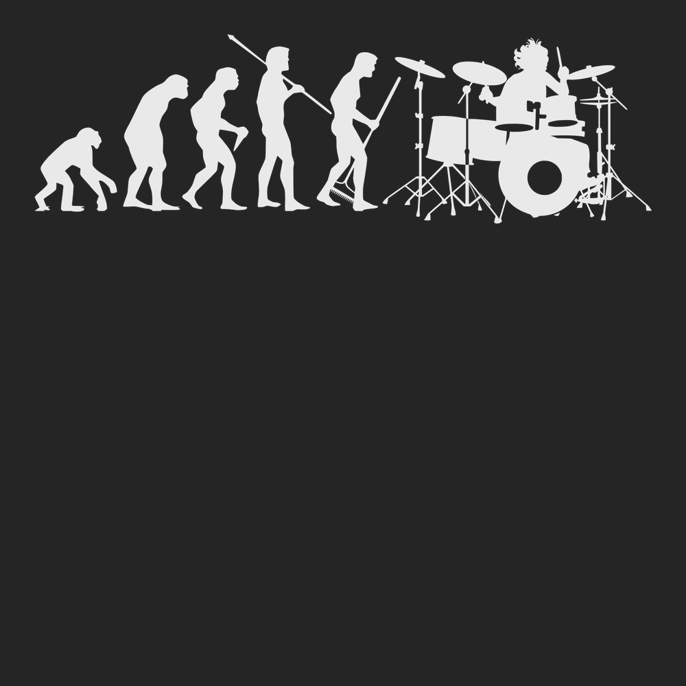 Evolution of a Drummer T-Shirt BLACK