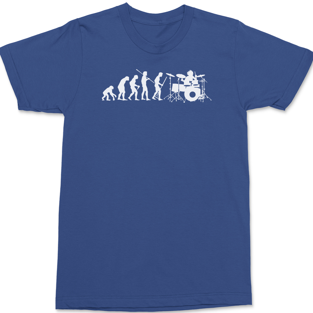 Evolution of a Drummer T-Shirt BLUE