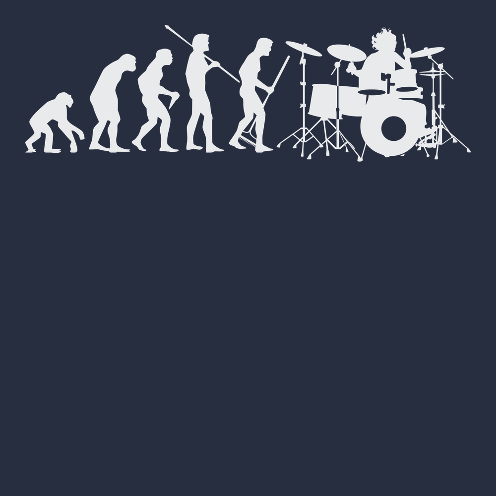 Evolution of a Drummer T-Shirt NAVY