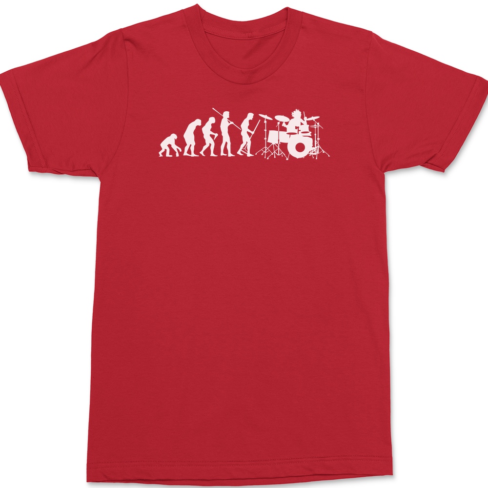 Evolution of a Drummer T-Shirt RED