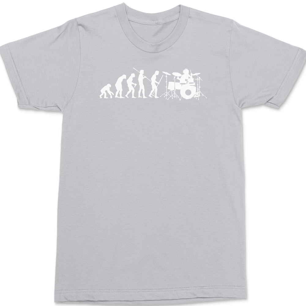 Evolution of a Drummer T-Shirt SILVER