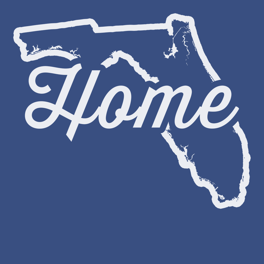 Florida Home T-Shirt BLUE