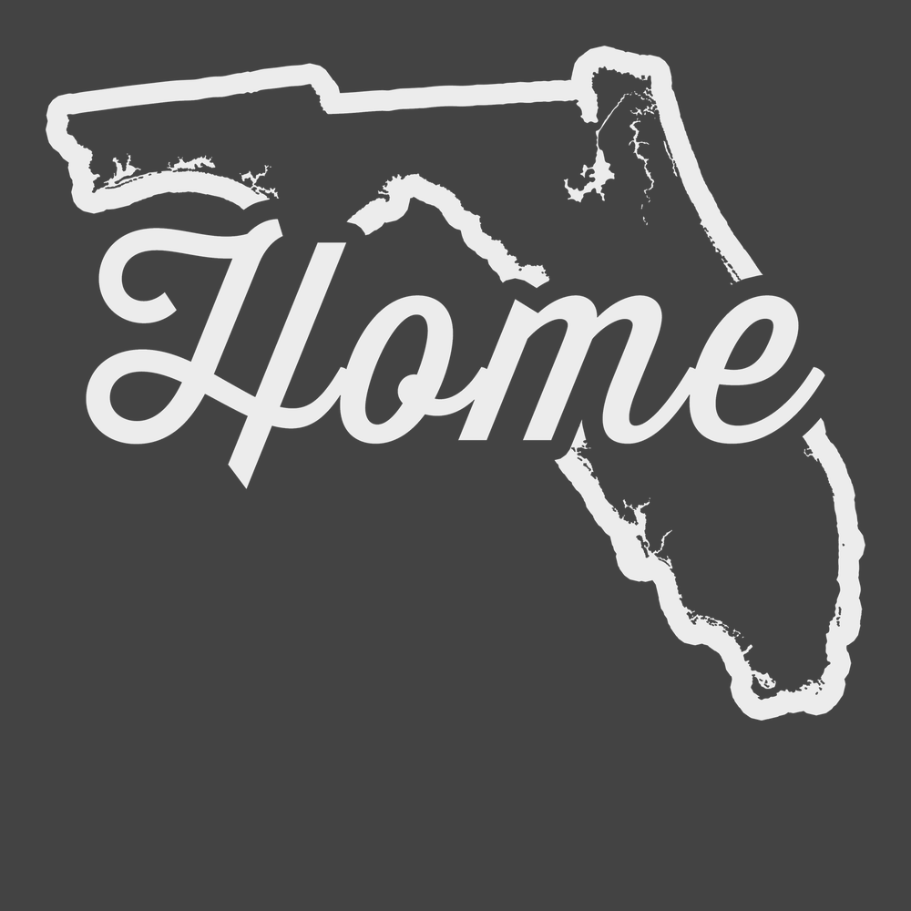 Florida Home T-Shirt CHARCOAL