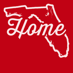 Florida Home T-Shirt RED