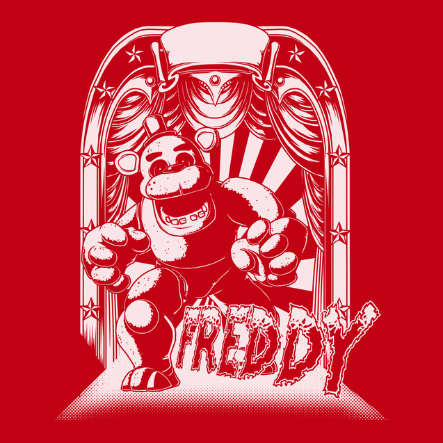 Freddy FNAF T-Shirt RED