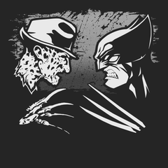 Freddy VS Wolverine T-Shirt BLACK