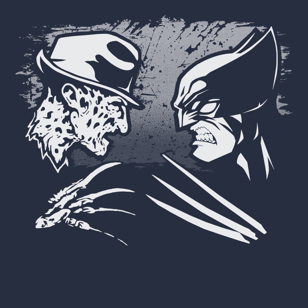 Freddy VS Wolverine T-Shirt NAVY
