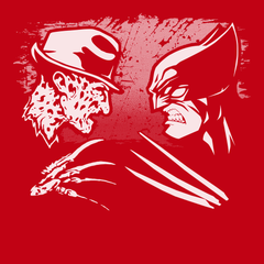 Freddy VS Wolverine T-Shirt RED