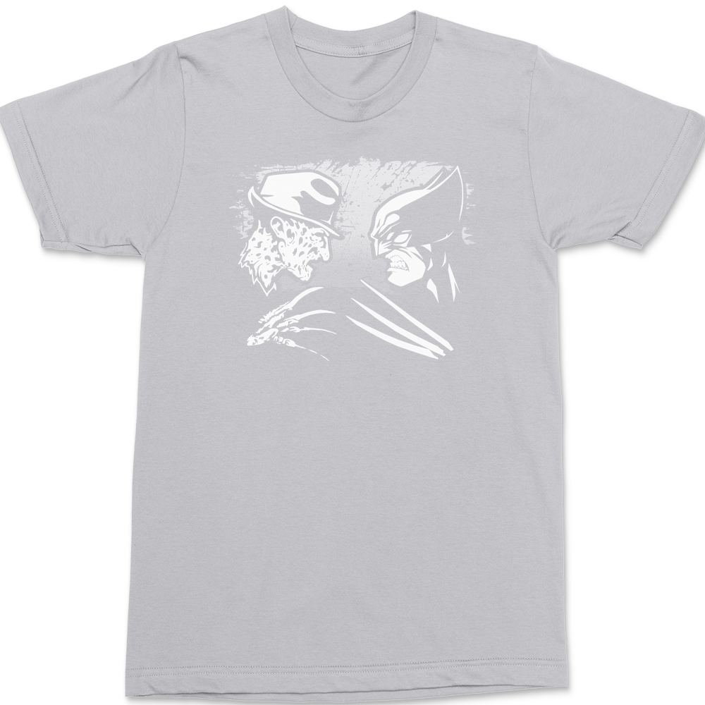 Freddy VS Wolverine T-Shirt SILVER